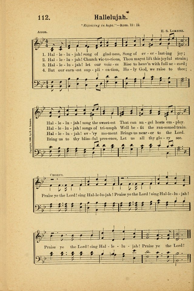 Songs for Christ and the Church: a collection of songs for the use of Christian endeavor societies, sunday-schools, and other church events page 96