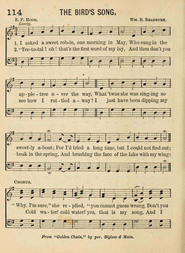 Songs for Little Folks: a collection adapted for the home circle and for primary classes in Sunday schools and day schools: containing a number of carefully selected kindergarten songs page 106
