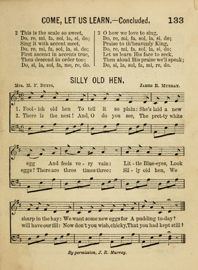 Songs for Little Folks: a collection adapted for the home circle and for primary classes in Sunday schools and day schools: containing a number of carefully selected kindergarten songs page 125