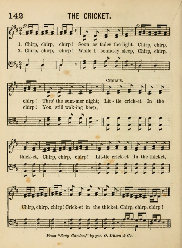 Songs for Little Folks: a collection adapted for the home circle and for primary classes in Sunday schools and day schools: containing a number of carefully selected kindergarten songs page 134