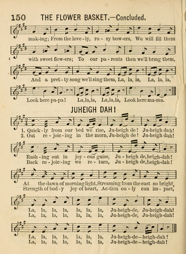 Songs for Little Folks: a collection adapted for the home circle and for primary classes in Sunday schools and day schools: containing a number of carefully selected kindergarten songs page 142