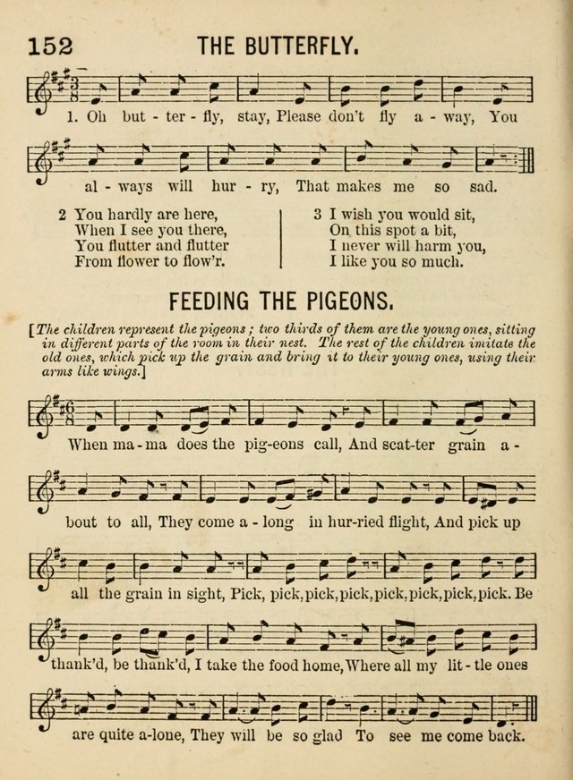 Songs for Little Folks: a collection adapted for the home circle and for primary classes in Sunday schools and day schools: containing a number of carefully selected kindergarten songs page 144