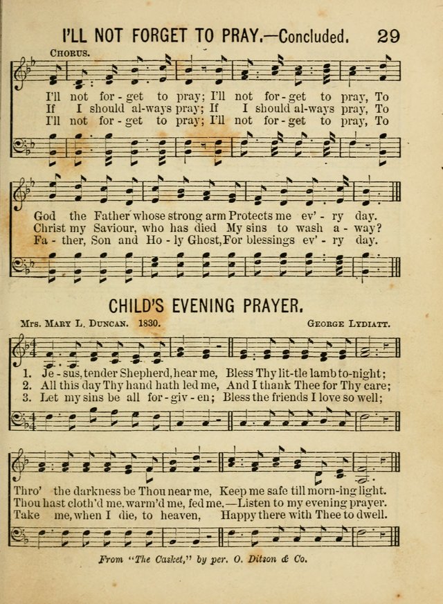 Songs for Little Folks: a collection adapted for the home circle and for primary classes in Sunday schools and day schools: containing a number of carefully selected kindergarten songs page 21