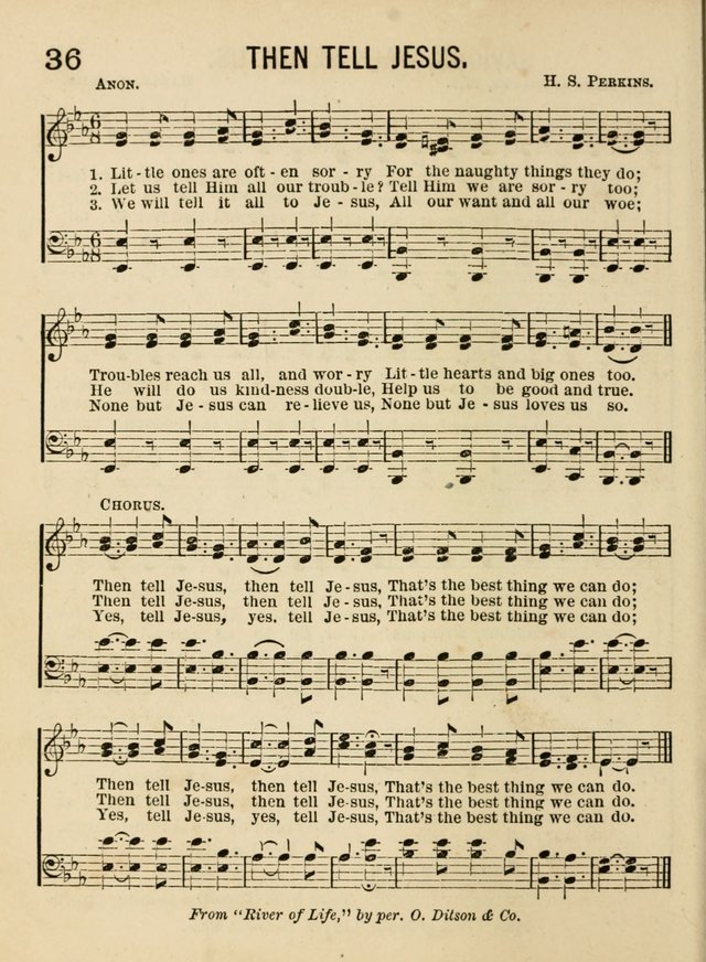 Songs for Little Folks: a collection adapted for the home circle and for primary classes in Sunday schools and day schools: containing a number of carefully selected kindergarten songs page 28