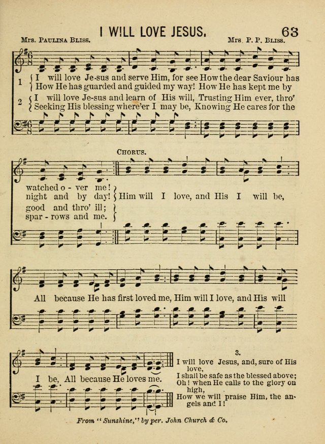 Songs for Little Folks: a collection adapted for the home circle and for primary classes in Sunday schools and day schools: containing a number of carefully selected kindergarten songs page 55