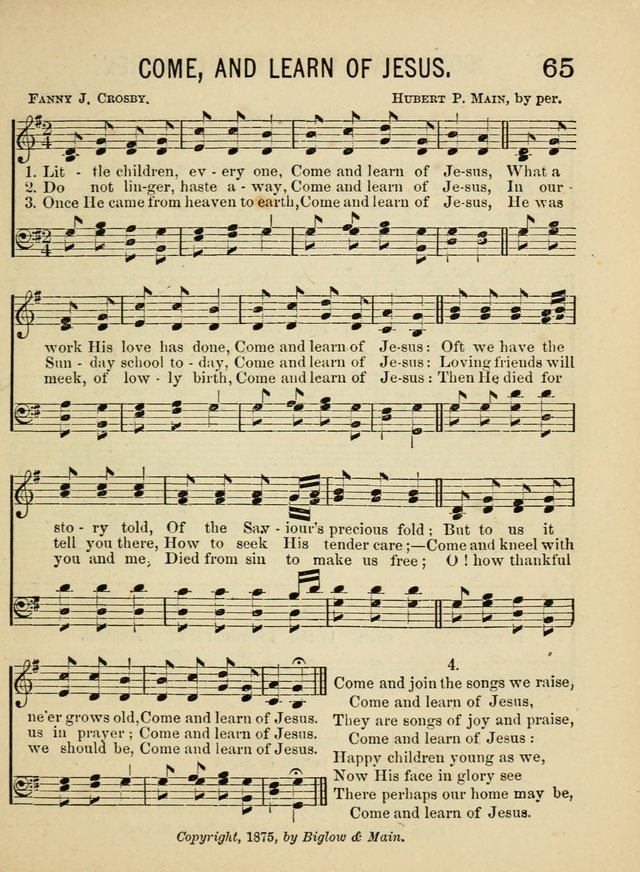 Songs for Little Folks: a collection adapted for the home circle and for primary classes in Sunday schools and day schools: containing a number of carefully selected kindergarten songs page 57