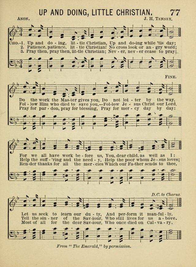 Songs for Little Folks: a collection adapted for the home circle and for primary classes in Sunday schools and day schools: containing a number of carefully selected kindergarten songs page 69