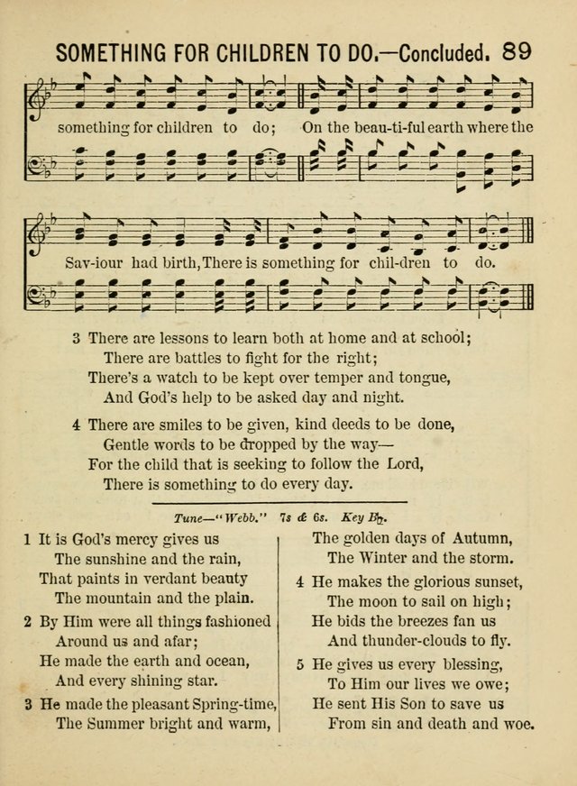 Songs for Little Folks: a collection adapted for the home circle and for primary classes in Sunday schools and day schools: containing a number of carefully selected kindergarten songs page 81