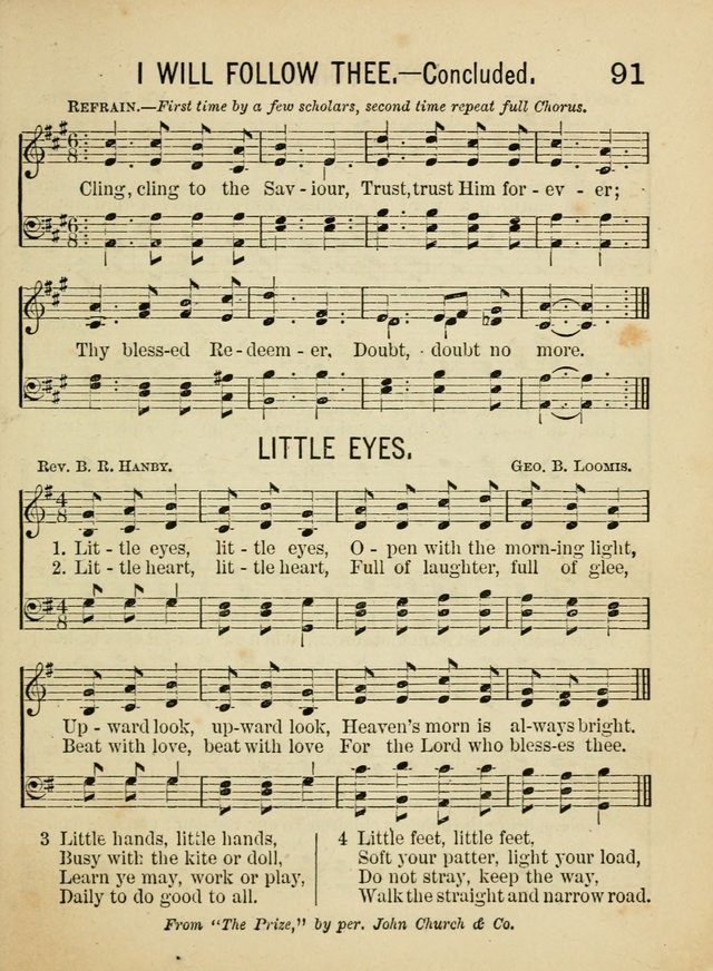 Songs for Little Folks: a collection adapted for the home circle and for primary classes in Sunday schools and day schools: containing a number of carefully selected kindergarten songs page 83
