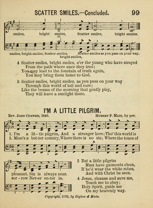 Songs for Little Folks: a collection adapted for the home circle and for primary classes in Sunday schools and day schools: containing a number of carefully selected kindergarten songs page 91