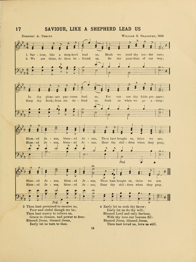 Songs for Little People: for use in Sunday-School, the kindergarten and the home page 17