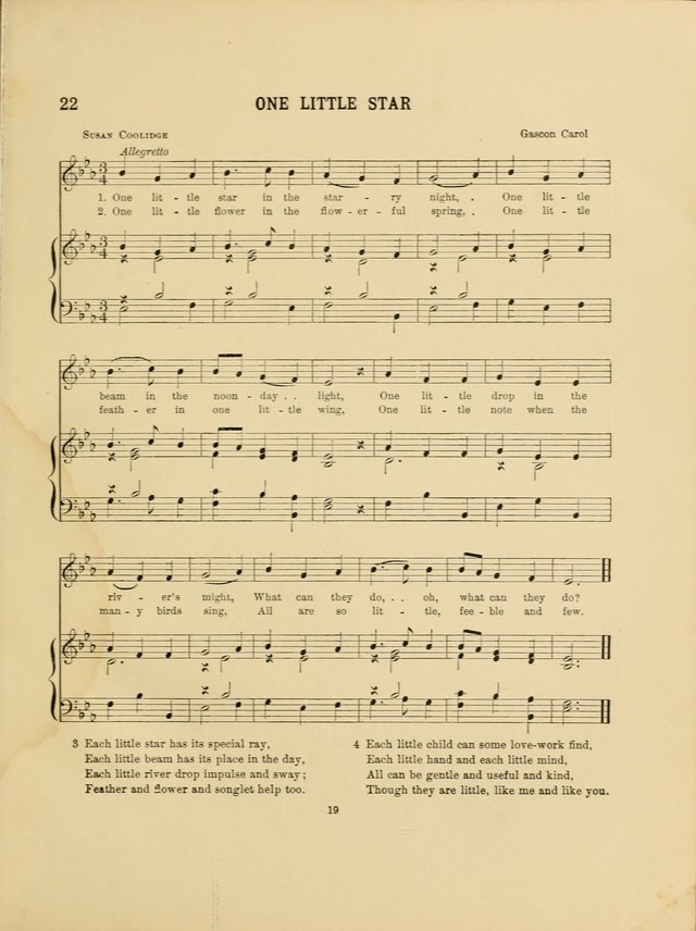 Songs for Little People: for use in Sunday-School, the kindergarten and the home page 21