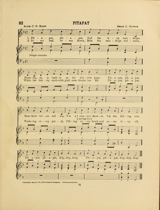 Songs for Little People: for use in Sunday-School, the kindergarten and the home page 73