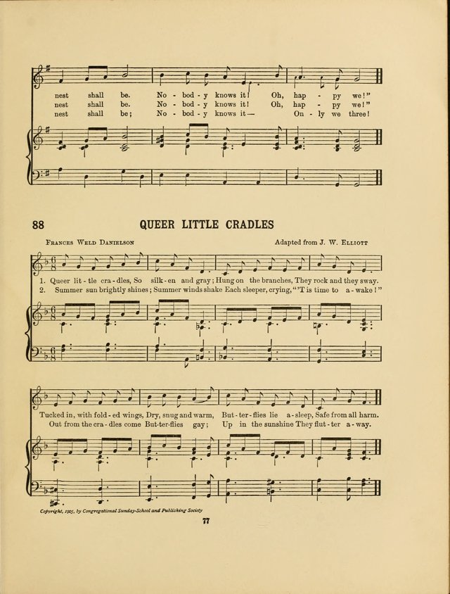 Songs for Little People: for use in Sunday-School, the kindergarten and the home page 79