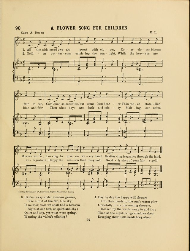Songs for Little People: for use in Sunday-School, the kindergarten and the home page 81