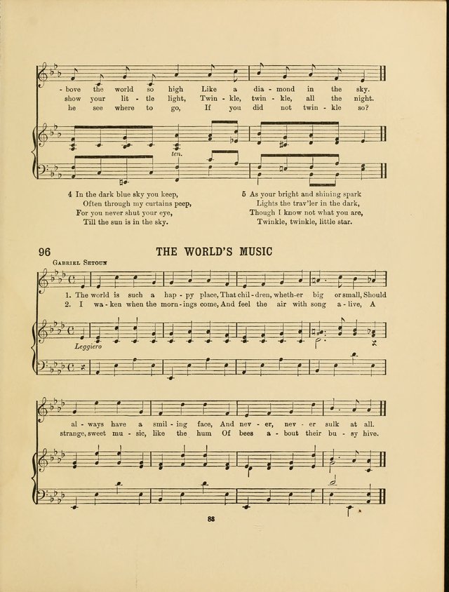 Songs for Little People: for use in Sunday-School, the kindergarten and the home page 85