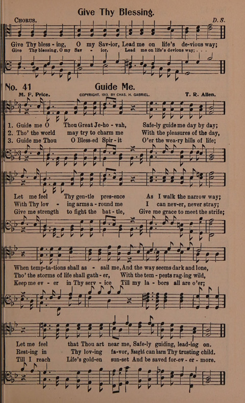 Songs for Men: A Collection of Gospel Songs for Male Quartets and Choruses page 41
