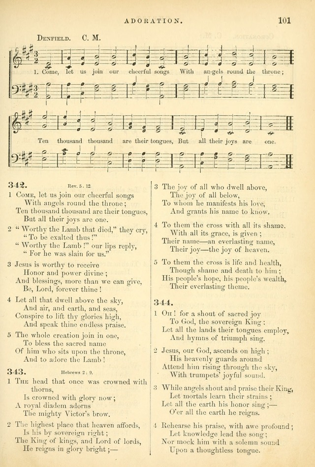 Songs for the Sanctuary, or Hymns and Tunes for Christian Worship page 101