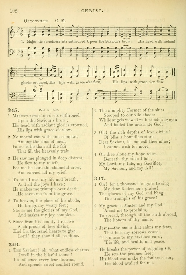 Songs for the Sanctuary, or Hymns and Tunes for Christian Worship page 102
