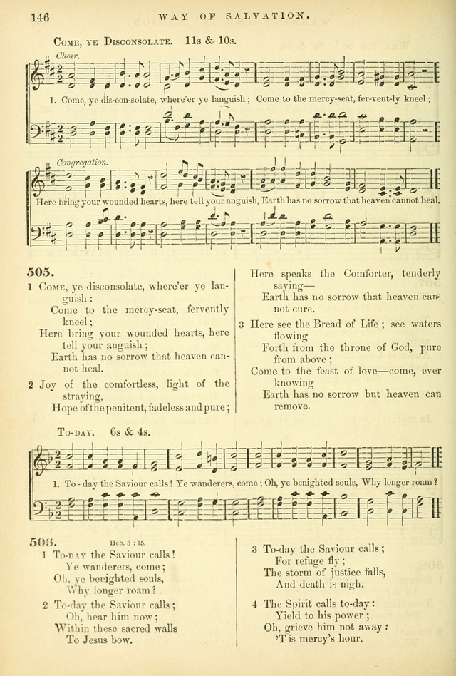 Songs for the Sanctuary, or Hymns and Tunes for Christian Worship page 146