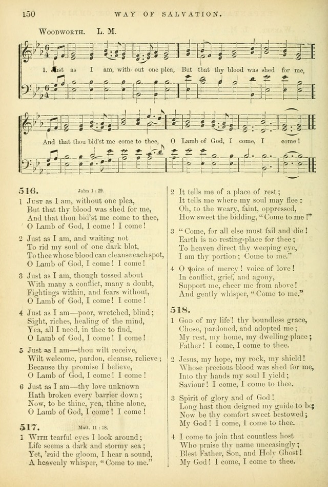 Songs for the Sanctuary, or Hymns and Tunes for Christian Worship page 150