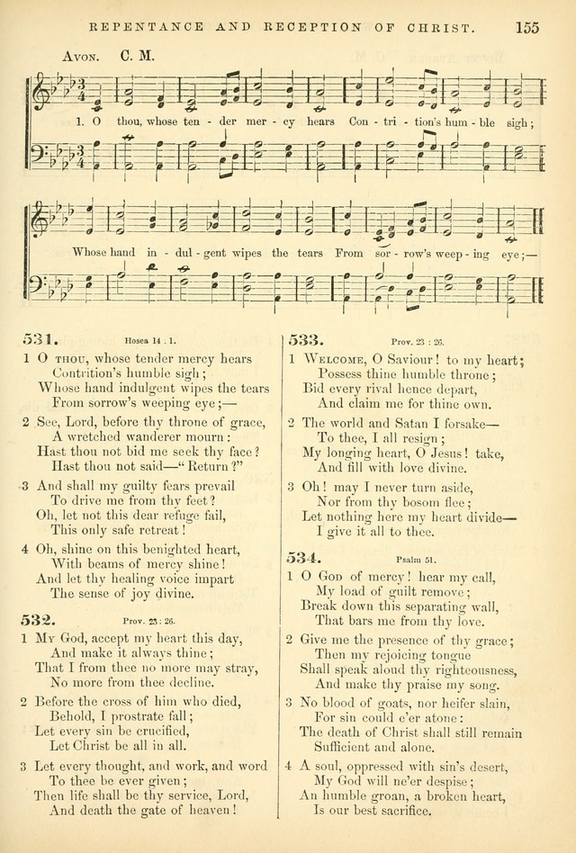 Songs for the Sanctuary, or Hymns and Tunes for Christian Worship page 155