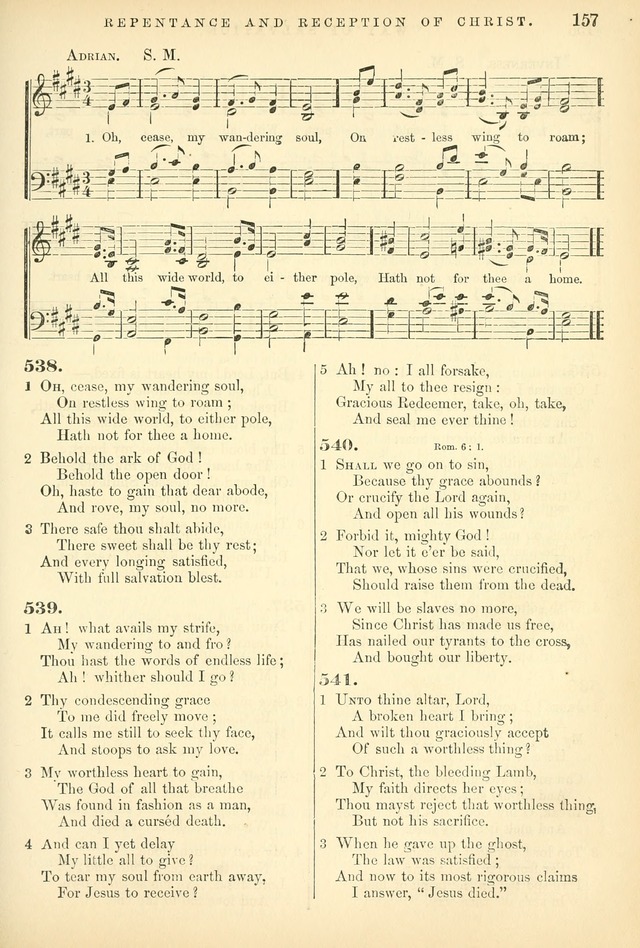 Songs for the Sanctuary, or Hymns and Tunes for Christian Worship page 157