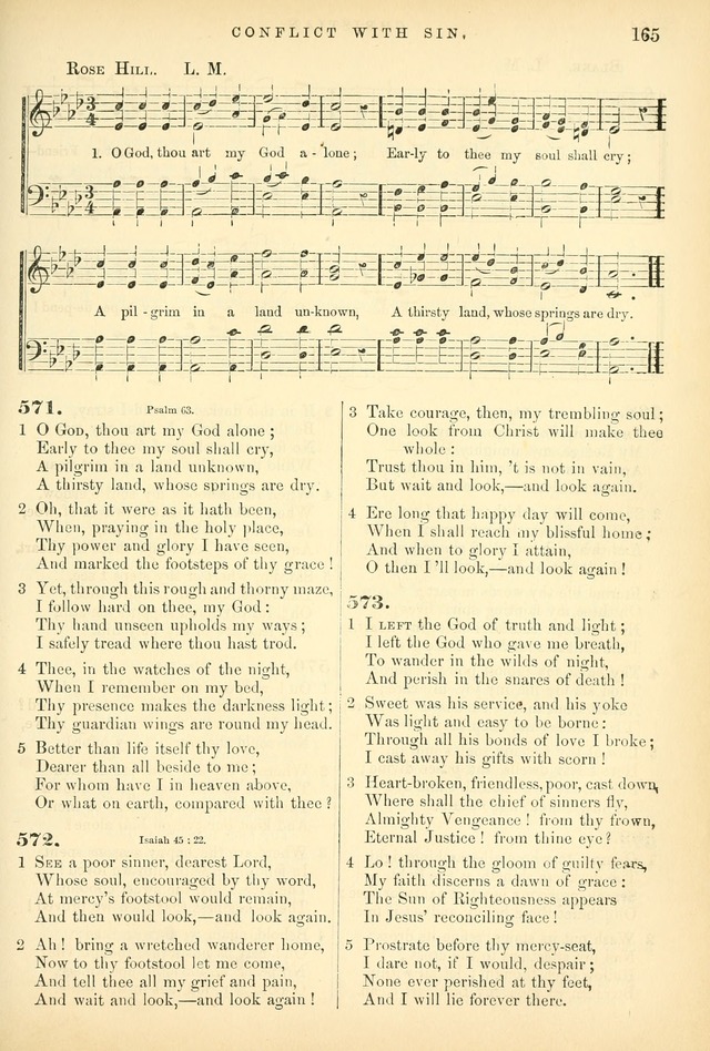 Songs for the Sanctuary, or Hymns and Tunes for Christian Worship page 165
