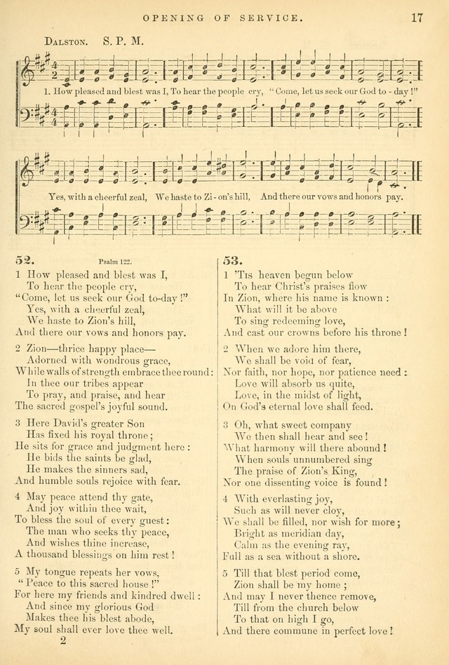 Songs for the Sanctuary, or Hymns and Tunes for Christian Worship page 17
