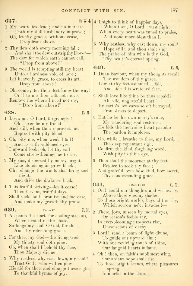 Songs for the Sanctuary, or Hymns and Tunes for Christian Worship page 187