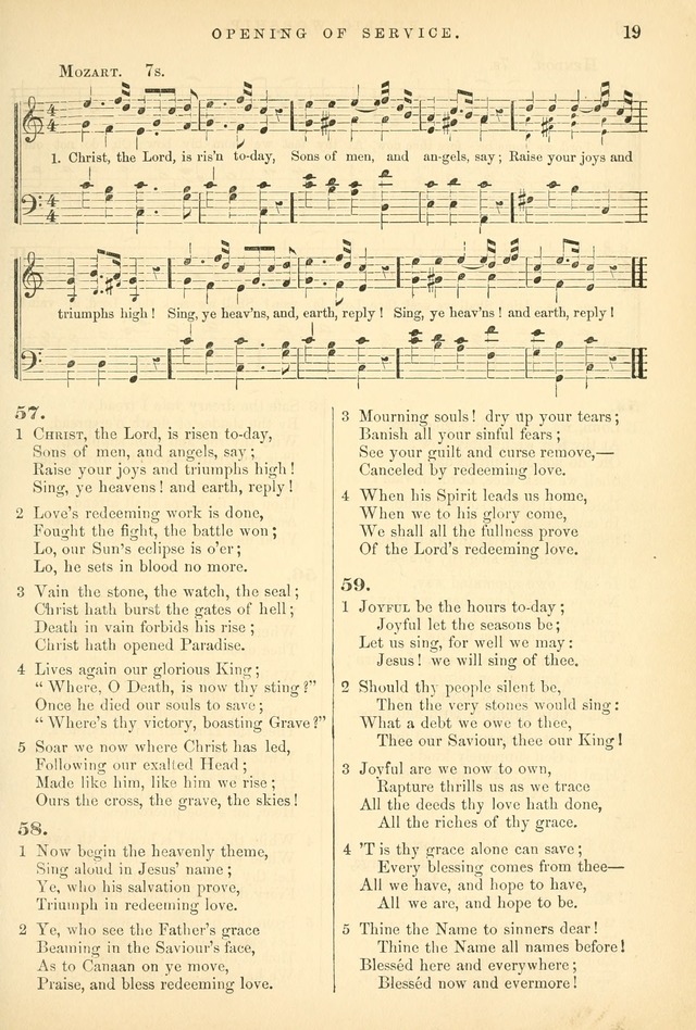 Songs for the Sanctuary, or Hymns and Tunes for Christian Worship page 19