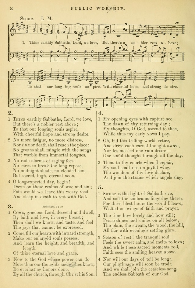 Songs for the Sanctuary, or Hymns and Tunes for Christian Worship page 2