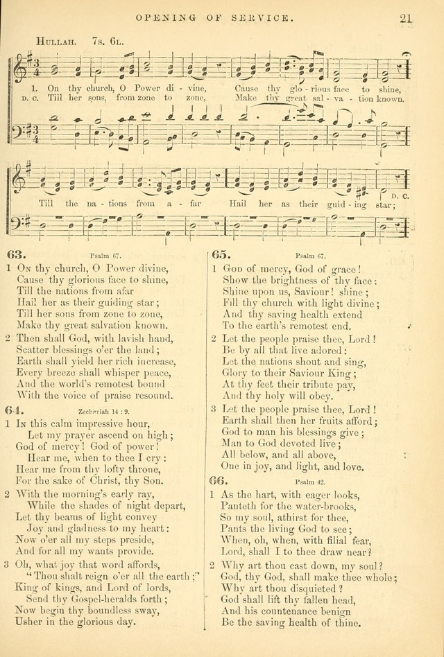 Songs for the Sanctuary, or Hymns and Tunes for Christian Worship page 21