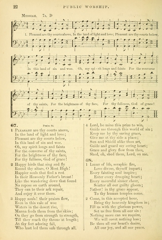 Songs for the Sanctuary, or Hymns and Tunes for Christian Worship page 22