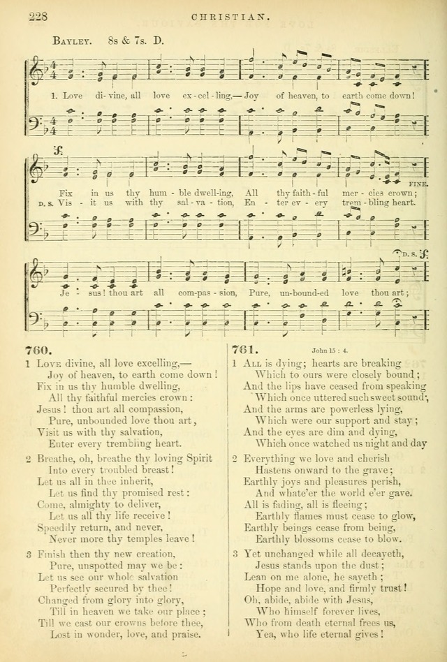 Songs for the Sanctuary, or Hymns and Tunes for Christian Worship page 228
