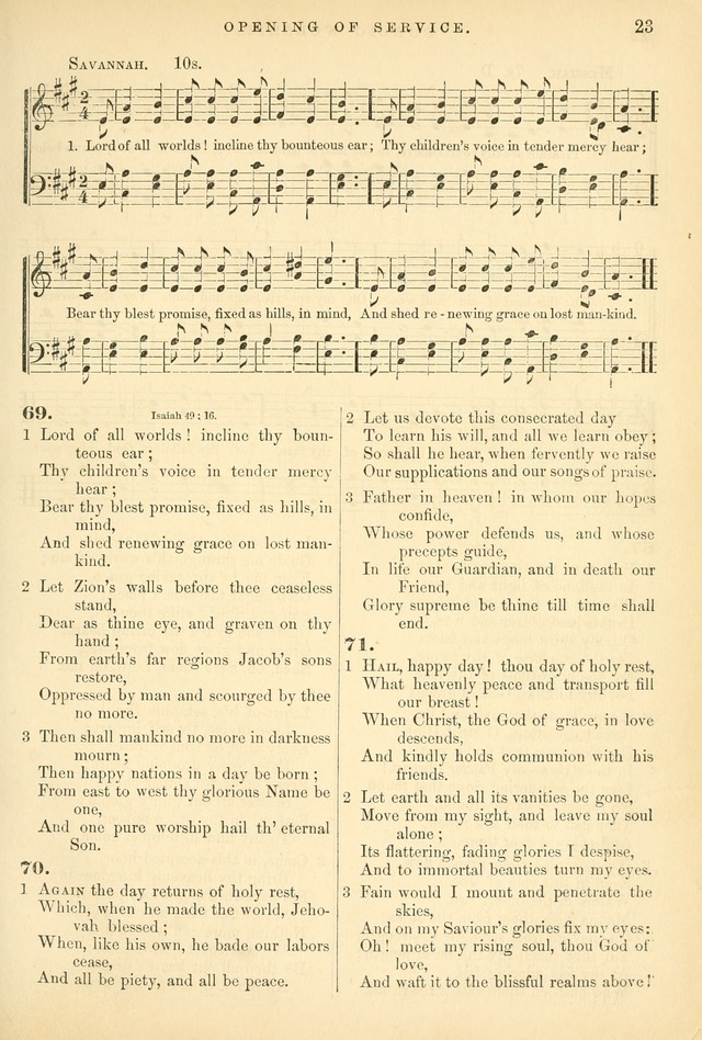 Songs for the Sanctuary, or Hymns and Tunes for Christian Worship page 23