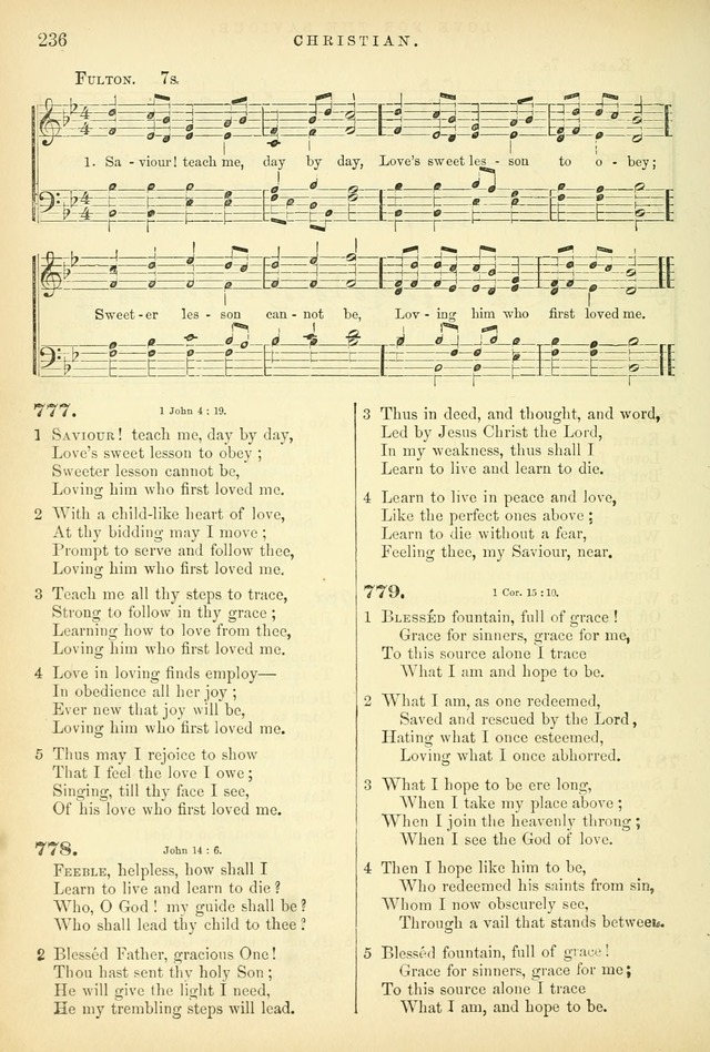Songs for the Sanctuary, or Hymns and Tunes for Christian Worship page 236