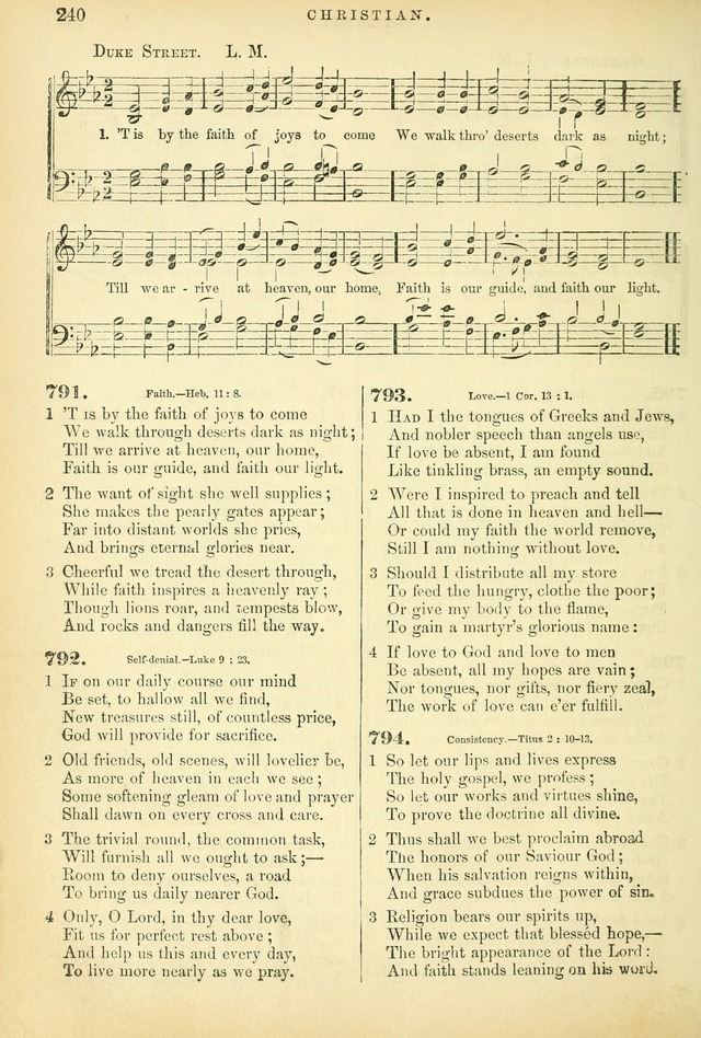 Songs for the Sanctuary, or Hymns and Tunes for Christian Worship page 240