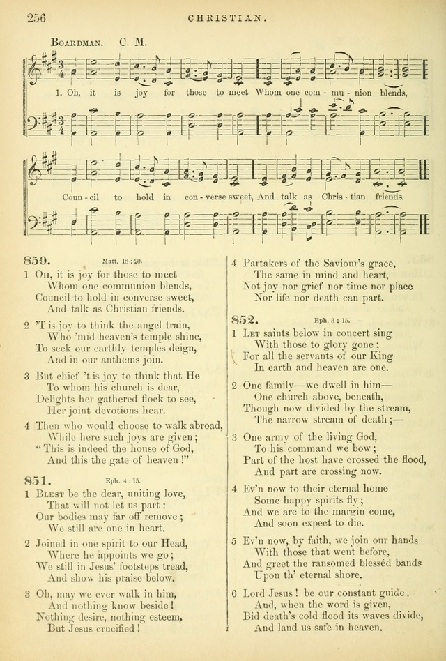 Songs for the Sanctuary, or Hymns and Tunes for Christian Worship page 256