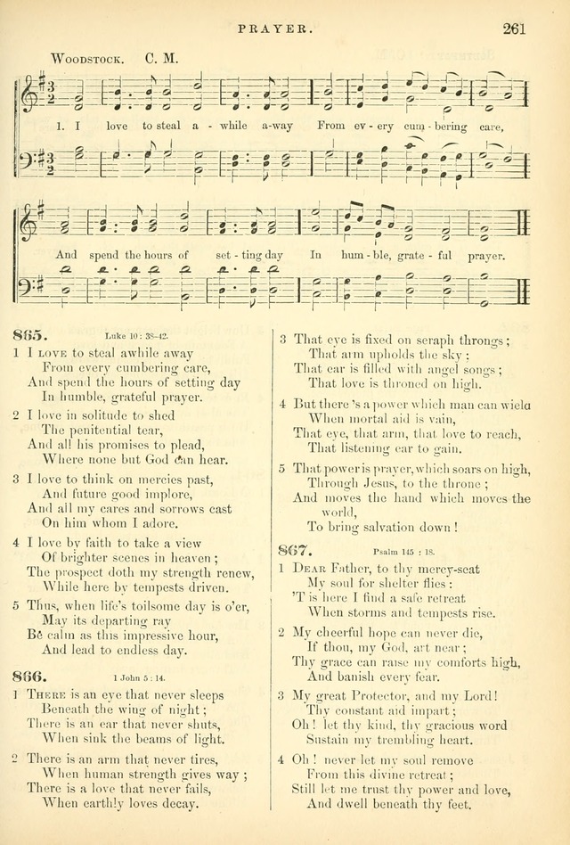 Songs for the Sanctuary, or Hymns and Tunes for Christian Worship page 261