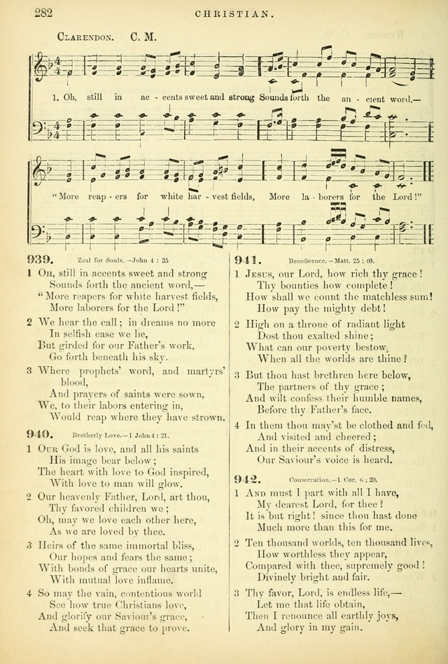 Songs for the Sanctuary, or Hymns and Tunes for Christian Worship page 282