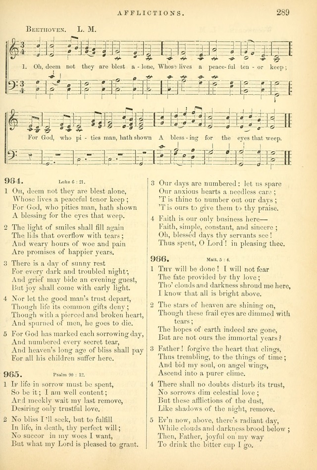 Songs for the Sanctuary, or Hymns and Tunes for Christian Worship page 289