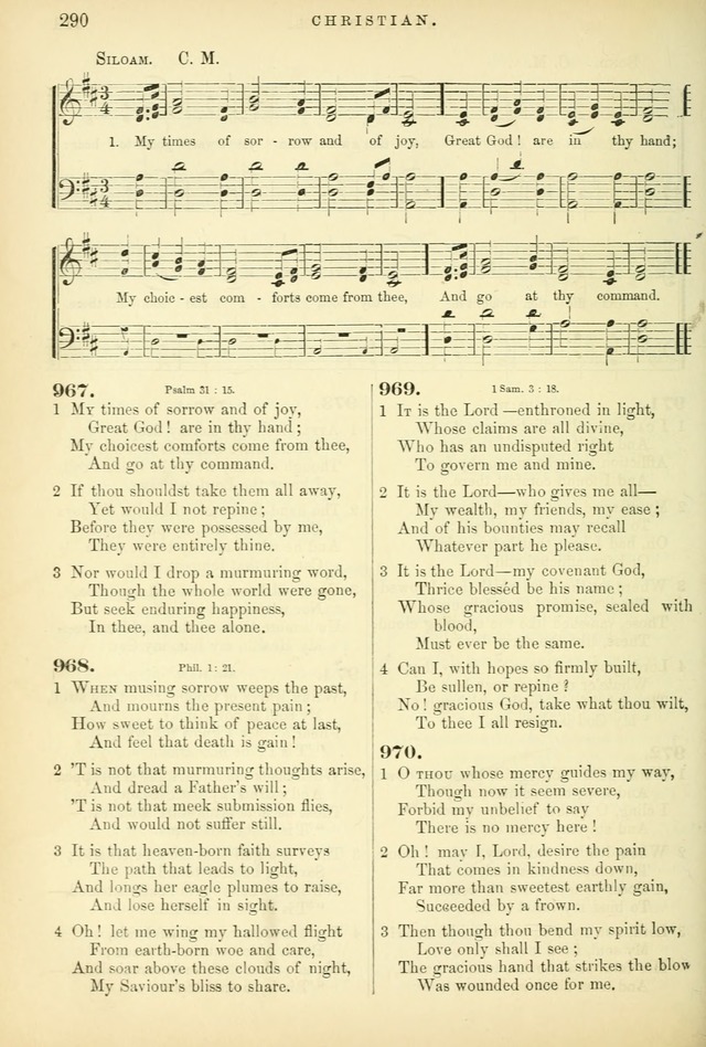 Songs for the Sanctuary, or Hymns and Tunes for Christian Worship page 290