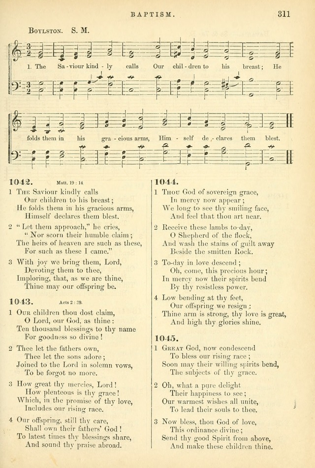 Songs for the Sanctuary, or Hymns and Tunes for Christian Worship page 311