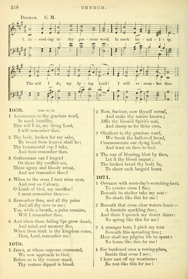Songs for the Sanctuary, or Hymns and Tunes for Christian Worship page 318