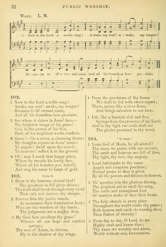 Songs for the Sanctuary, or Hymns and Tunes for Christian Worship page 32