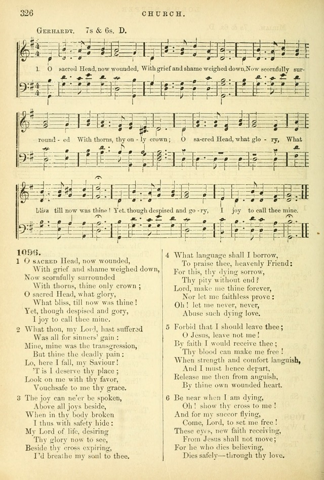 Songs for the Sanctuary, or Hymns and Tunes for Christian Worship page 326