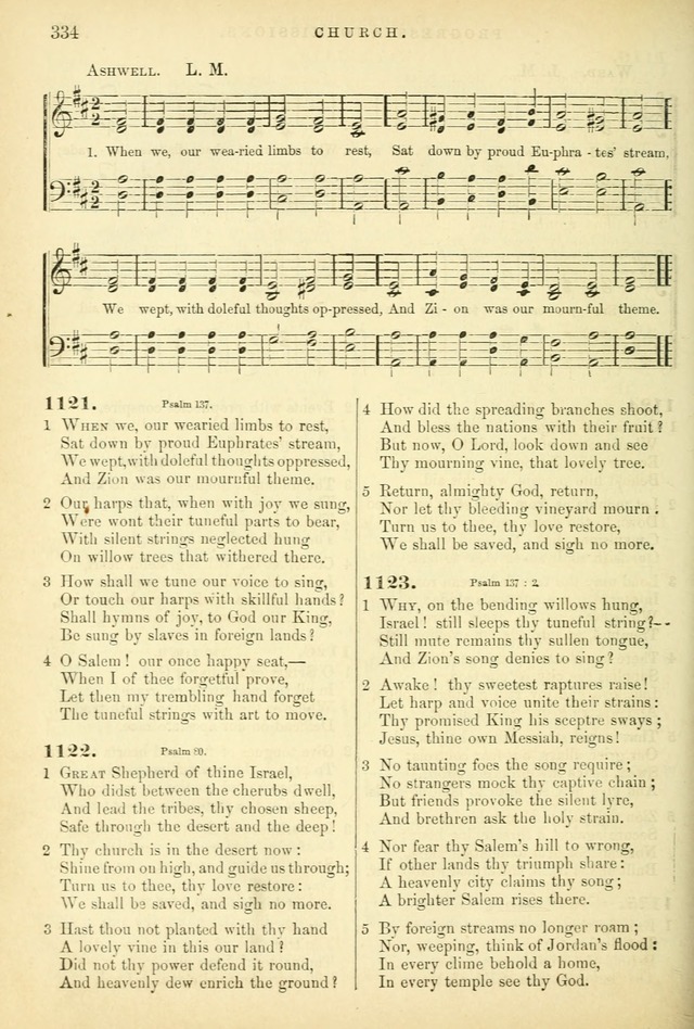 Songs for the Sanctuary, or Hymns and Tunes for Christian Worship page 334