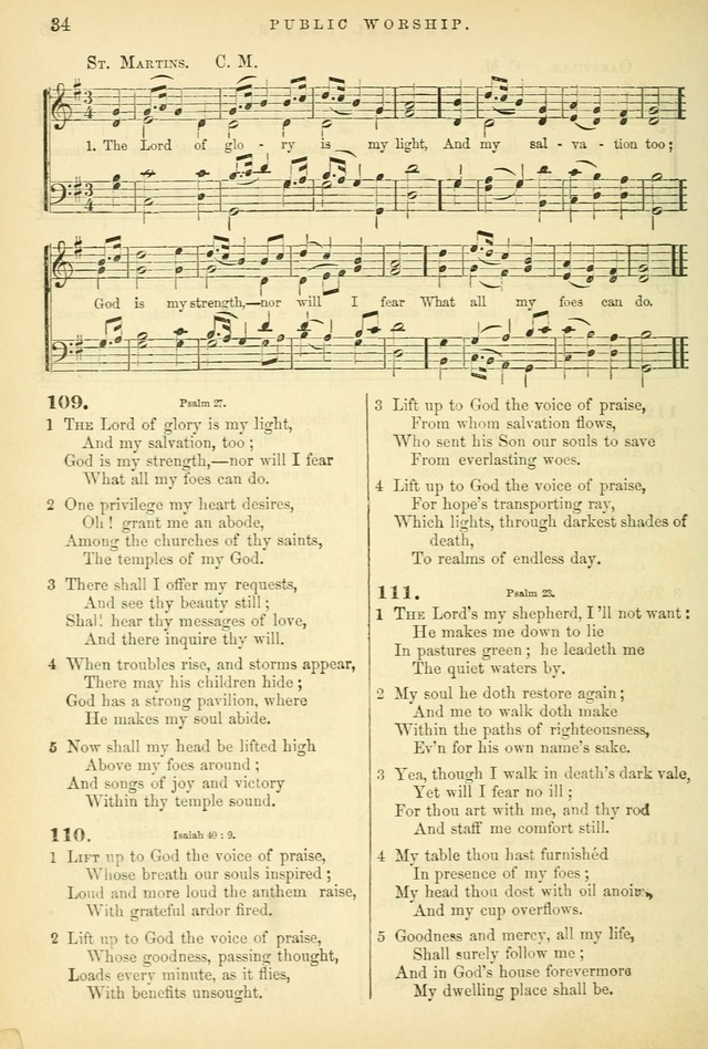 Songs for the Sanctuary, or Hymns and Tunes for Christian Worship page 34