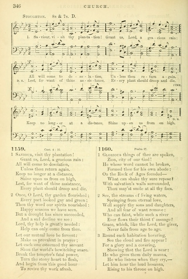 Songs for the Sanctuary, or Hymns and Tunes for Christian Worship page 346